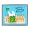 Stupell Industries Hippity Hoppity Hello Bunny Floater Framed Art